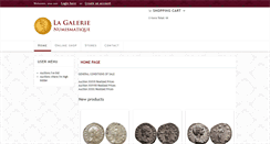 Desktop Screenshot of coins-la-galerie-numismatique.com